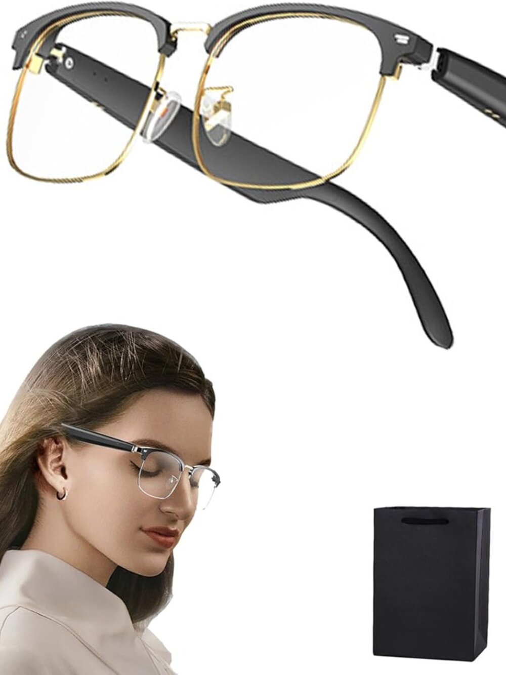 New Sealed AI Smart Translator Glasses for Men-Women